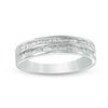 Thumbnail Image 1 of 0.45 CT. T.W. Princess-Cut Diamond Double Row Wedding Band in 10K White Gold