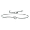 Thumbnail Image 1 of Ever Us™ 0.33 CT. T.W. Two-Stone Diamond Bypass Bolo Bracelet in 14K White Gold - 9.5"