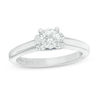 Thumbnail Image 1 of Vera Wang Love Collection 0.58 CT. T.W. Diamond Solitaire Collar Engagement Ring in 14K White Gold