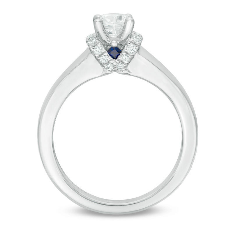 Vera Wang Love Collection CT. T.W. Diamond Solitaire Collar Engagement Ring in 14K White Gold|Peoples Jewellers