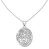 Thumbnail Image 0 of Oval Paisley Locket in 14K White Gold