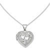 Thumbnail Image 0 of Heart Locket in 14K White Gold