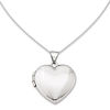 Thumbnail Image 1 of Polished Heart Locket in 14K White Gold
