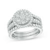 Thumbnail Image 0 of 2.00 CT. T.W. Composite Diamond Frame Three Piece Bridal Set in 14K White Gold