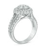 Thumbnail Image 1 of 2.00 CT. T.W. Composite Diamond Frame Split Shank Engagement Ring in 14K White Gold