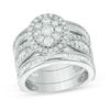 2.00 CT. T.W. Diamond Frame Bridal Set in 14K White Gold
