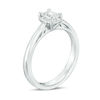 Thumbnail Image 1 of 0.60 CT. T.W. Certified Canadian Emerald-Cut Diamond Frame Engagement Ring in 14K White Gold (I/SI2)