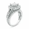Thumbnail Image 1 of 1.50 CT. T.W. Quad Princess-Cut Diamond Frame Multi-Row Engagement Ring in 14K White Gold