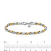 Thumbnail Image 1 of Men's Rope Chain Necklace and Bracelet Set in Stainless Steel and Yellow IP