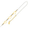 Thumbnail Image 0 of Diamond-Cut Triple Heart Anklet in 14K Two-Tone Gold - 10"