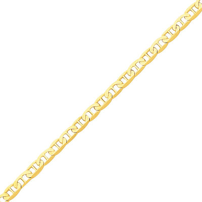 Anchor Link Anklet in 14K Gold - 9.0"