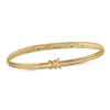 4.25mm Diamond-Cut Flexible Bangle in 14K Gold - 8"