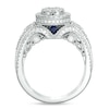 Thumbnail Image 3 of Vera Wang Love Collection 0.95 CT. T.W. Composite Diamond Vintage Style Split Shank Engagement Ring in 14K White Gold