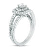 Thumbnail Image 1 of Vera Wang Love Collection 0.95 CT. T.W. Diamond Double Frame Engagement Ring in 14K White Gold