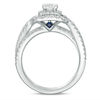 Vera Wang Love Collection 0.95 CT. T.W. Diamond Double Frame Engagement Ring in 14K White Gold