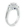 Thumbnail Image 1 of Vera Wang Love Collection 0.95 CT. T.W. Diamond Swirl Frame Split Shank Engagement Ring in 14K White Gold