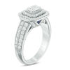 Thumbnail Image 2 of Vera Wang Love Collection 0.95 CT. T.W. Composite Diamond Octagonal Vintage Style Engagement Ring in 14K White Gold
