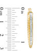 Thumbnail Image 1 of Italian Gold 21.0 x 31.0mm Glitter Enamel Rope Hoop Earrings in 14K Gold