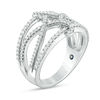 Thumbnail Image 1 of Vera Wang Love Collection 0.45 CT. T.W. Diamond Open Twist Ring in Sterling Silver