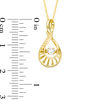 Thumbnail Image 2 of Unstoppable Love™ 0.10 CT. Diamond Solitaire Twist Loop Pendant in 10K Gold
