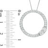 Thumbnail Image 3 of Ever Us™ 0.95 CT. T.W. Two-Stone Diamond Open Circle Pendant in 14K White Gold - 19"