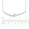 Thumbnail Image 3 of Ever Us™ 1.95 CT. T.W. Two-Stone Diamond Bypass Necklace in 14K White Gold - 19.25"