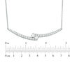 Thumbnail Image 2 of Ever Us™ 1.95 CT. T.W. Two-Stone Diamond Bypass Necklace in 14K White Gold - 19.25"