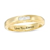 Thumbnail Image 1 of Men's 1/10 CT. T.W. Diamond Three Stone Wedding Band in 10K Gold (1 Line)