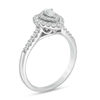 Thumbnail Image 1 of 0.45 CT. T.W. Pear-Shaped Diamond Double Frame Engagement Ring in 14K White Gold