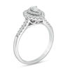 Thumbnail Image 2 of 0.45 CT. T.W. Pear-Shaped Diamond Double Frame Engagement Ring in 14K White Gold
