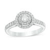 Thumbnail Image 0 of 0.45 CT. T.W. Diamond Double Frame Engagement Ring in 14K White Gold
