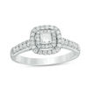 Thumbnail Image 0 of 0.45 CT. T.W. Princess-Cut Diamond Double Frame Engagement Ring in 14K White Gold