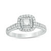 Thumbnail Image 1 of 0.45 CT. T.W. Princess-Cut Diamond Double Frame Engagement Ring in 14K White Gold