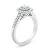 Thumbnail Image 1 of 0.45 CT. T.W. Princess-Cut Diamond Double Frame Engagement Ring in 14K White Gold