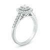 Thumbnail Image 2 of 0.45 CT. T.W. Princess-Cut Diamond Double Frame Engagement Ring in 14K White Gold