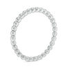 Thumbnail Image 2 of 1.7mm Diamond-Cut Beaded Wedding Band in 10K White Gold - Size 6
