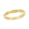 Thumbnail Image 0 of 2.8mm Diamond-Cut Braid Wedding Band in 10K Gold - Size 6