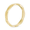 Thumbnail Image 1 of 2.8mm Diamond-Cut Braid Wedding Band in 10K Gold - Size 6