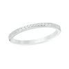 Thumbnail Image 0 of 1.5mm Diamond-Cut Channel Dot Wedding Band in 10K White Gold - Size 6