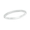 Thumbnail Image 1 of 1.5mm Diamond-Cut Channel Dot Wedding Band in 10K White Gold - Size 6
