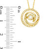 Thumbnail Image 1 of Unstoppable Love™ 0.13 CT. T.W. Diamond Swirl Frame Pendant in 10K Gold