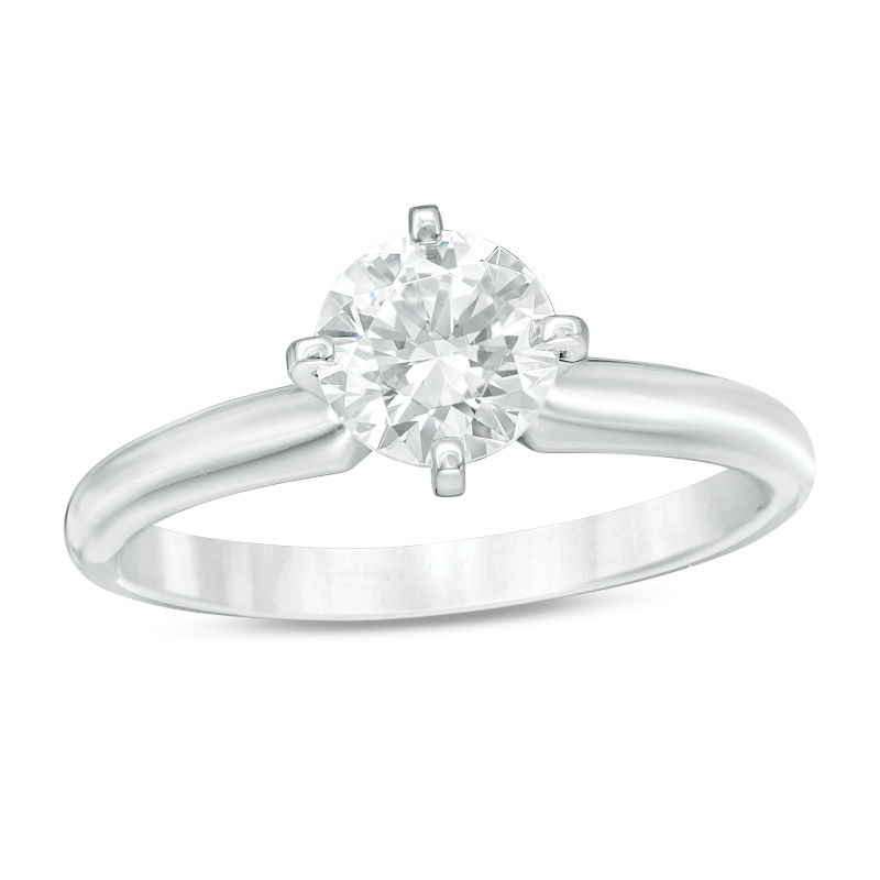 Main Image 1 of 0.70 CT. Certified Canadian Diamond Solitaire Engagement Ring in 14K White Gold (H/SI2)
