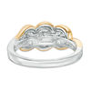 Thumbnail Image 2 of 1.42 CT. T.W. Diamond Past Present Future® Engagement Ring in 14K Two-Tone Gold
