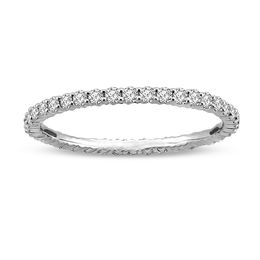 0.45 CT. T.W. Diamond Eternity Wedding Band in 14K White Gold