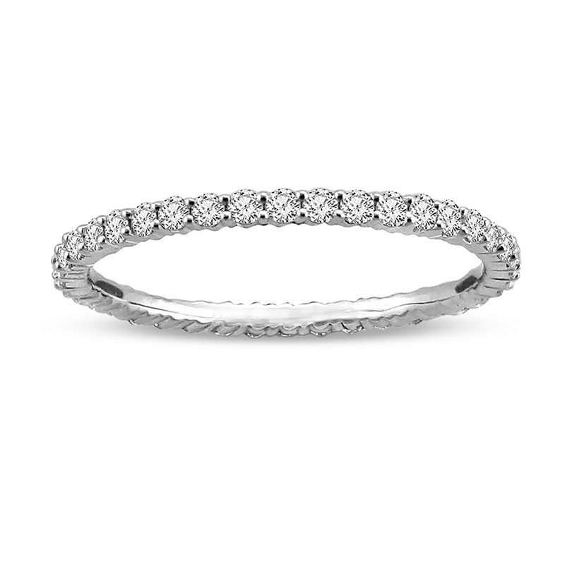 Main Image 1 of 0.45 CT. T.W. Diamond Eternity Wedding Band in 14K White Gold