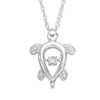 Unstoppable Love™ 0.04 CT. T.W. Diamond Turtle Pendant in Sterling Silver