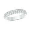 Thumbnail Image 0 of 0.60 CT. T.W. Diamond Double Row Anniversary Band in 14K White Gold