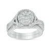 Thumbnail Image 1 of 0.80 CT. T.W. Diamond Frame Twist Bridal Set in 14K White Gold