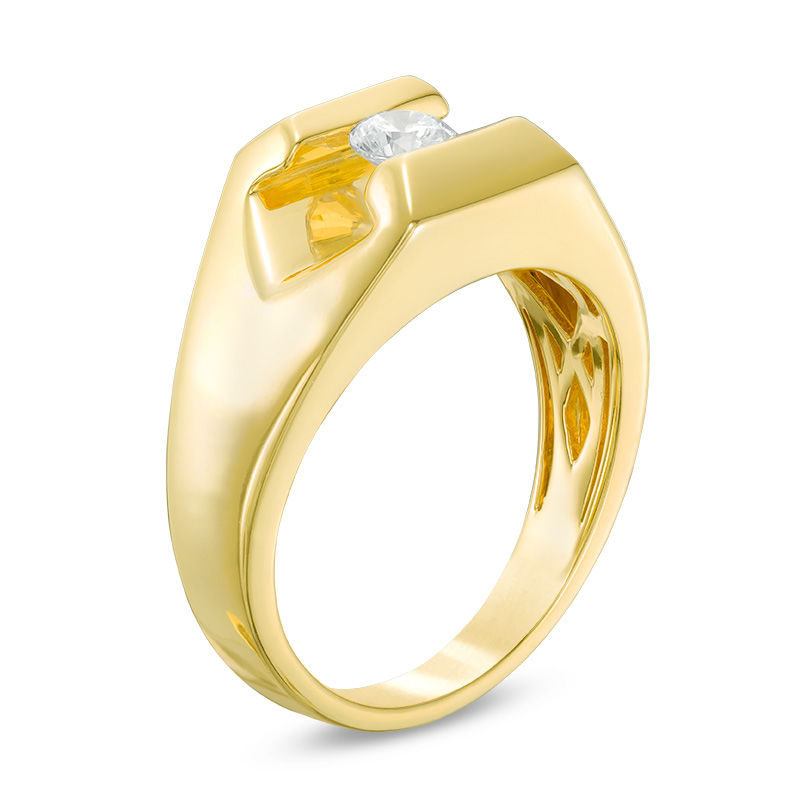Main Image 2 of 0.37 CT. Diamond Solitaire Ring in 10K Gold