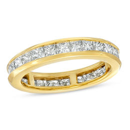 2.95 CT. T.W. Princess-Cut Diamond Eternity Channel Set Wedding Band in 14K Gold